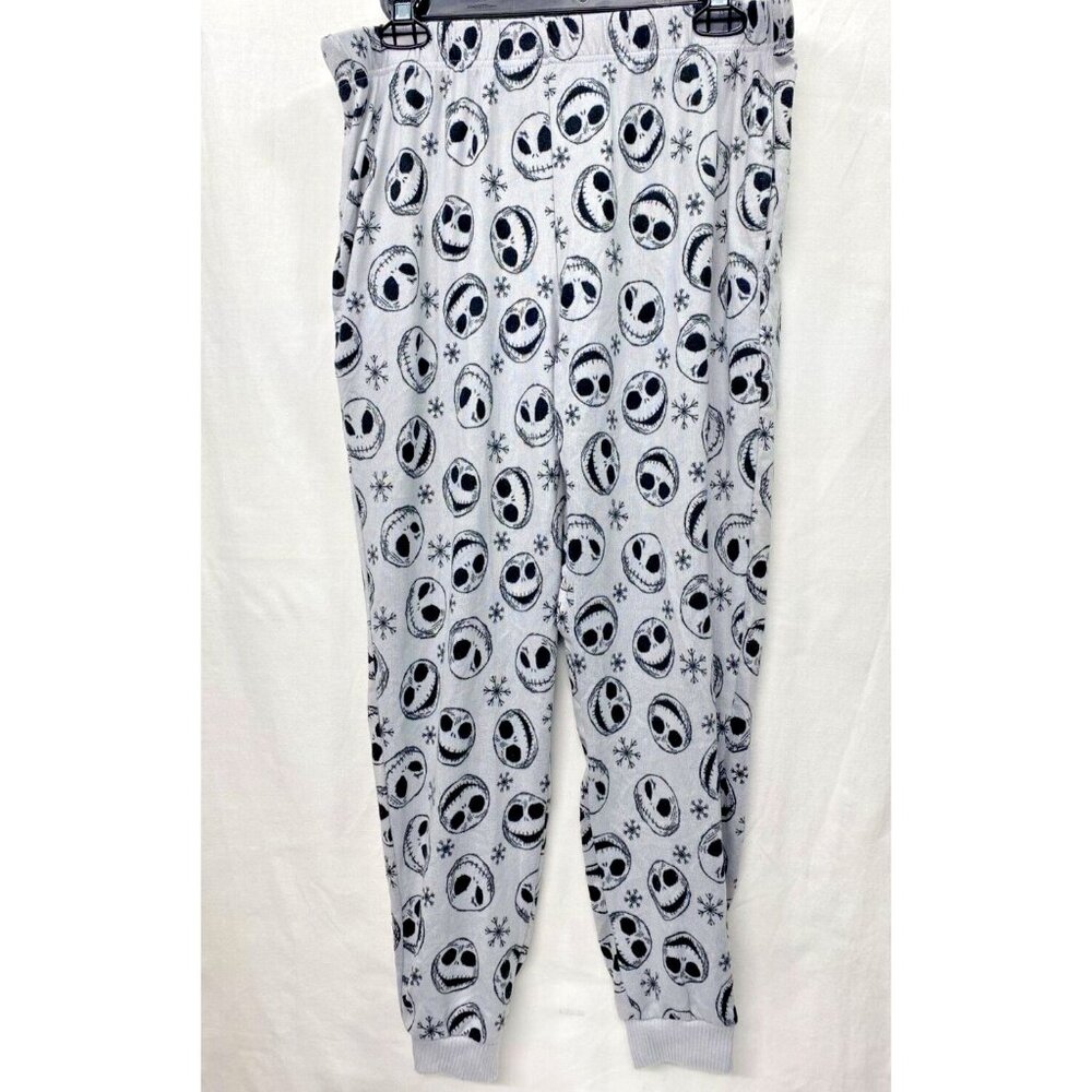 Disney Nightmare Before Christmas Women Gray Jack Skellington Joggers PJ Pants
